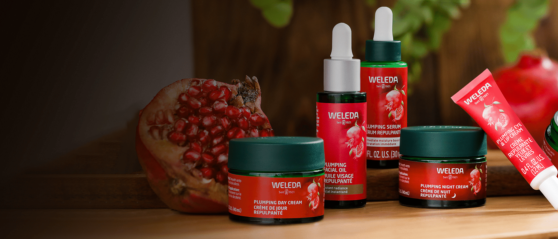 weleda plumping pomegranate collection